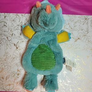 MARY Meyer Pebblesaurus Lovey Blue 14" Dinosaur Plush Security Blanket